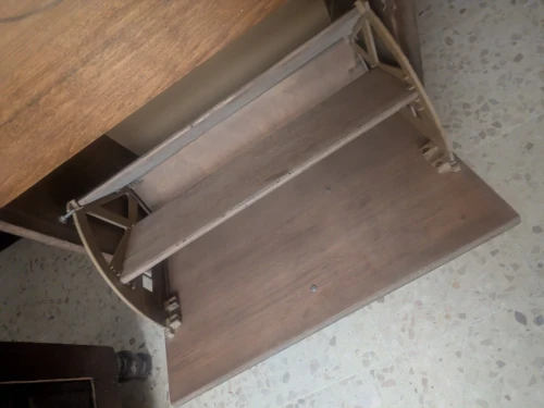 Meuble a chaussures en bois d origine Indonésie avec miroir et porte manteau