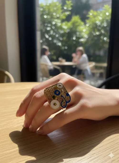  BAGUE  خواتم راقية وأنيقة  بتصميم فاخر مكتوب عليه كل