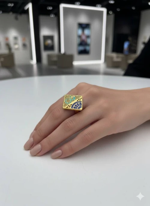  BAGUE  خواتم راقية وأنيقة  بتصميم فاخر مكتوب عليه كل