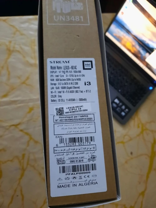 STREAM LAPTOP LEXUS NS14C I3 8G RAM 512 SSD