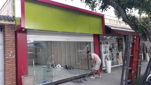 Habillage façades  allucoband et mur rideaux