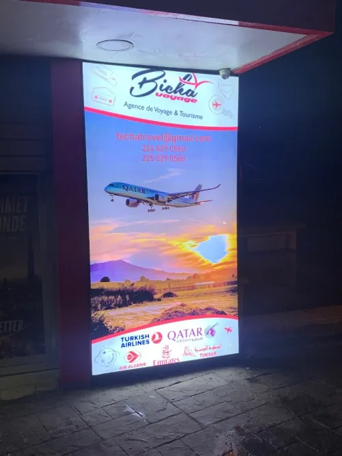 Enseigne lumineuse publicitaire