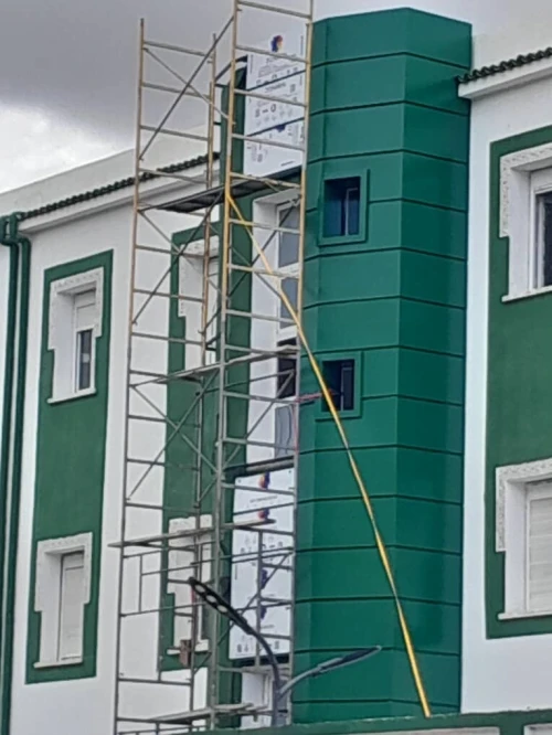 Habillage façades  allucoband et mur rideaux