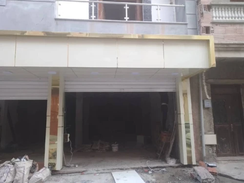 Habillage façades  allucoband et mur rideaux