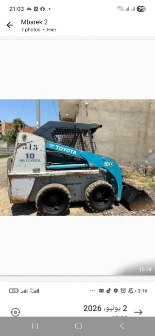 Toyota Bob cat mini pelle 2007