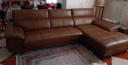 Salon en cuir véritable
