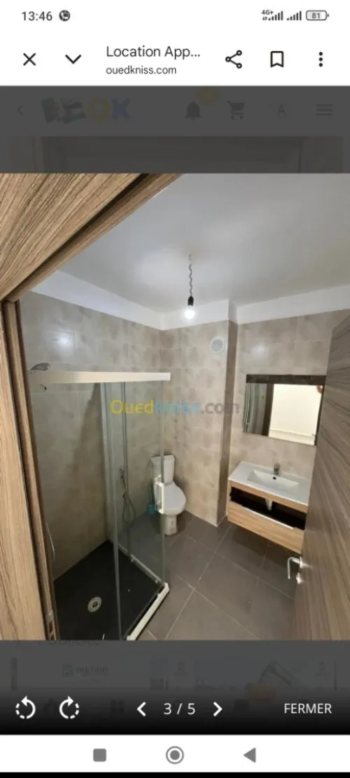 Location Appartement F4 Alger Ouled fayet
