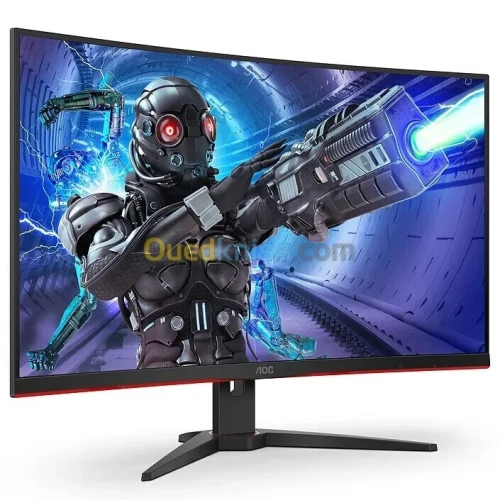 ECRAN AOC C32G2ZE - GAMING 32" FHD - 240HZ - DALL VA CURVED - 0.5MS - DP/HDMI - AJUSTABLE - BLACK