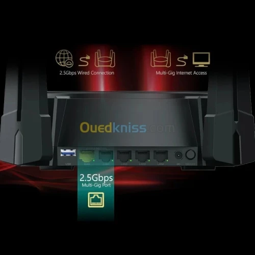 D-LINK ROUTEUR DIR-X6080Z - AX6000 MESH WIFI-6 - 6000 Mbps - 2.5 GIGABIT - OFDMA - MU-MIMO - BLACK