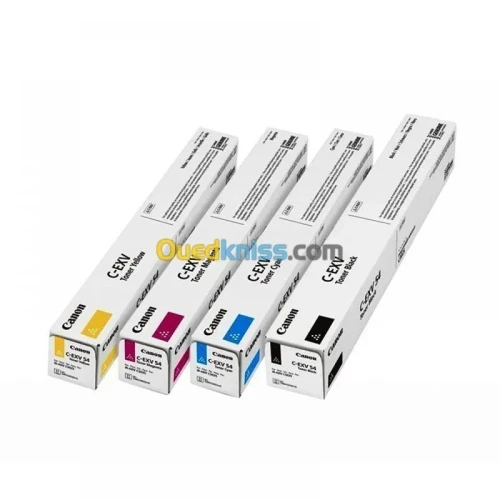 CANON C-EXV 65 - PACK TONER ORIGINAL COULEUR LASER : BLACK - CYAN - MAGENTA - YELLOW - POUR IMPRIMANTE IRC 3326 & 3326I - 17500 PAGES