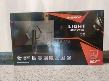 ECRAN HYBROK LIGHT HG27CUF - 27" FHD - DALL VA - CURVED - 180HZ - 1MS -VGA/HDMI - SPEAKER - BLACK