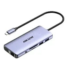 Station d'accueil 11 en 1 Hub Multiport  HIKSEMI  HS-HUB-DS11   4K -100W 