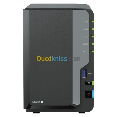 SYNOLOGY DiskStation DS224+ - Serveur NAS 2 baies - 2 Go de RAM DDR4 - Intel Celeron J4125