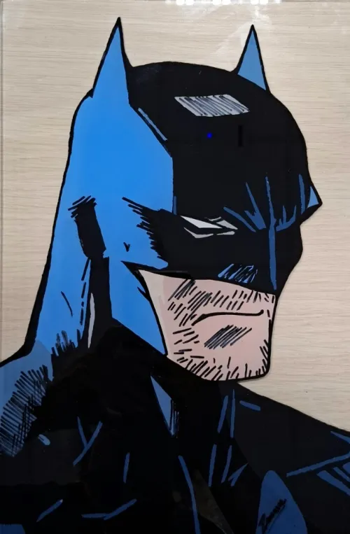 Glass painting Batman