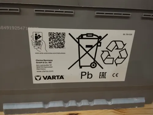Batterie VARTA star/stop AGM