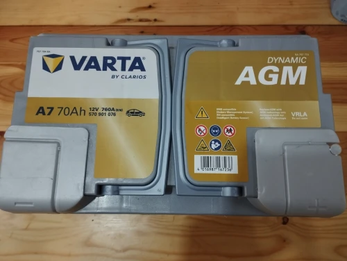 Batterie VARTA star/stop AGM