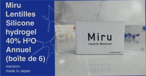 LENTILLES MENICON MIRU