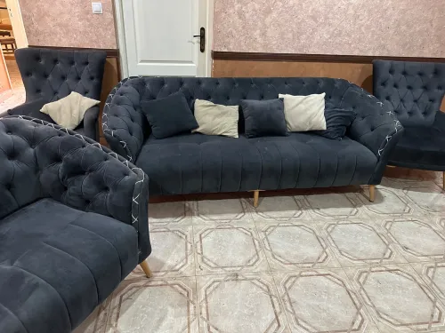 Ensemble de salon chic et confortable - comme neuf
