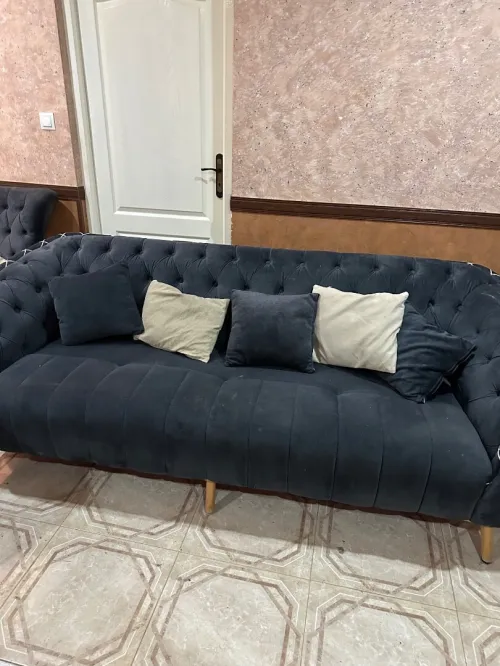 Ensemble de salon chic et confortable - comme neuf