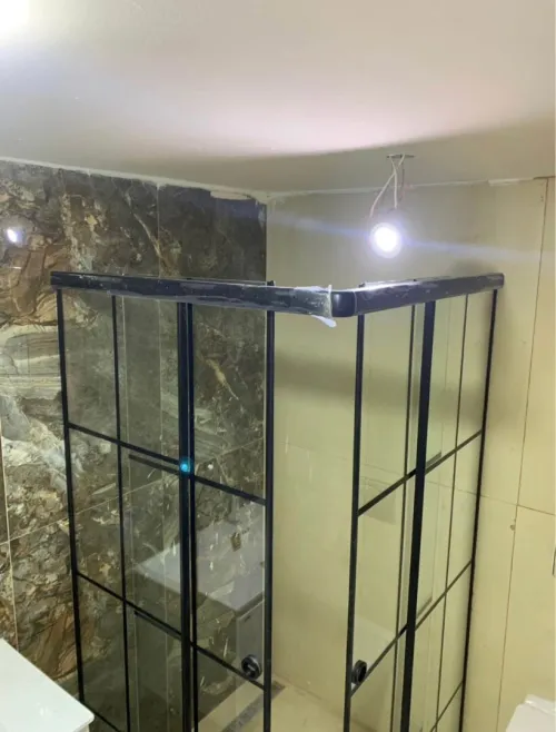Cabine de douche en verre trempé 