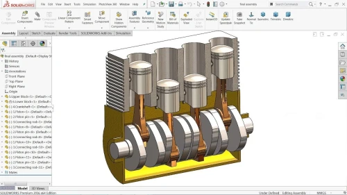 Conception dessin industriel fabrication mécanique plan 2D 3D Etude رسم صناعي ميكانيكي  Solidworks 