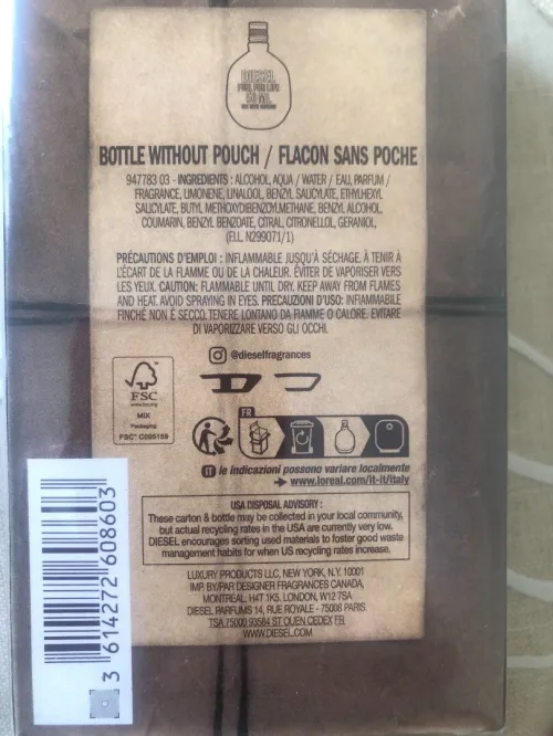  parfum diesel  fuel for life