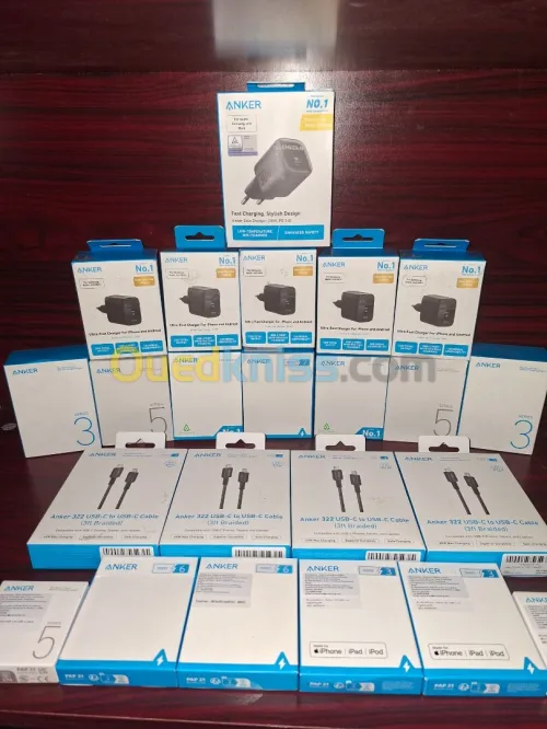 Anker 20w, 30w, 45w (Chargeurs et Cables)