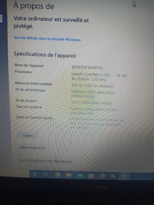 Pc Hp compac i3 4/320 