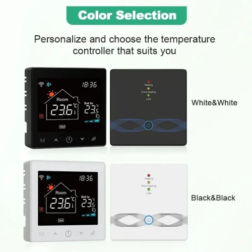 Thermostat intelligent wifi/RF, fonctionne avec tuya, compatible avec alexa et Google home