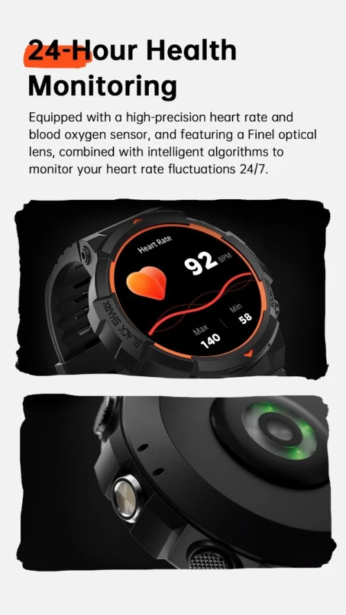 GS3 black shark smartwatch