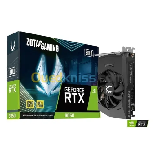 RTX 3050 ZOTAC SOLO GDDR6 06GO 92BITS 1HDMI/ 3DP