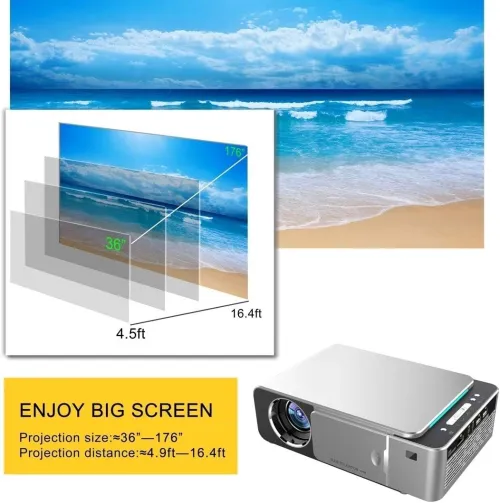 Projecteur T6 3500ANSI Lumens 1080P