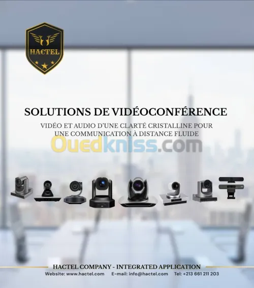 SOLUTION DE VISIOCONFÉRENCE ET CAMÉRAS INTELLIGENTES (WEBCAM)