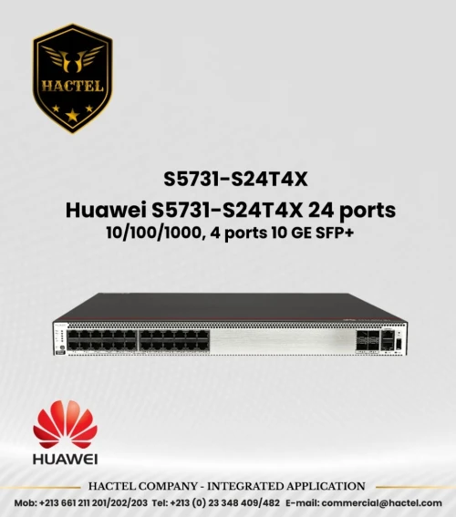 Switch huawei S5731 PoE et Non PoE avec 1GB SFP et 10GB SFP+ Ports