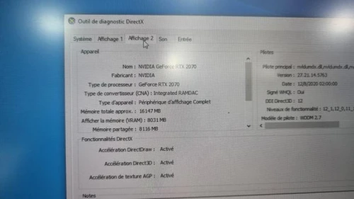 Asus rog Strix scar II GL704GW i7-8750H 16gb ram 256ssd 1to HDD Rtx 2070 8GB
