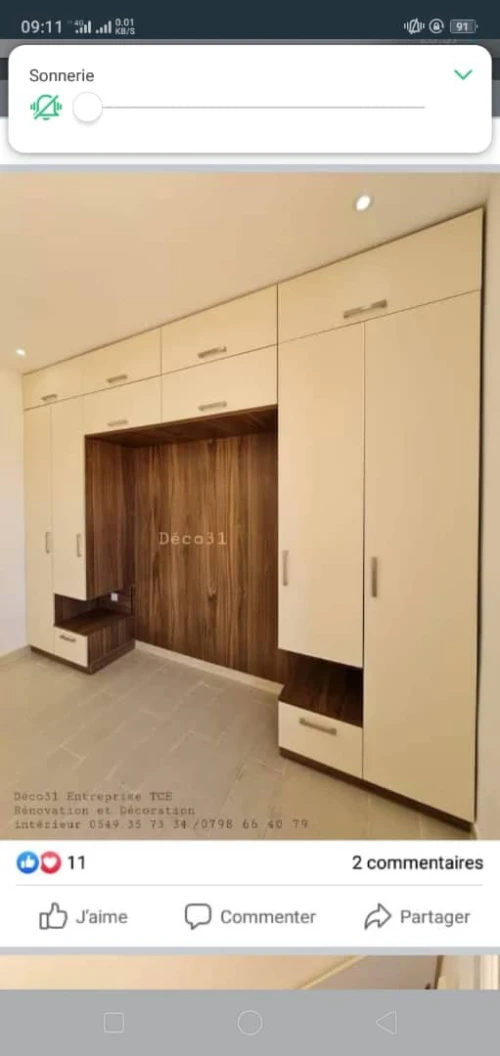 chambre a coucher luxe en MDF et high gloss
