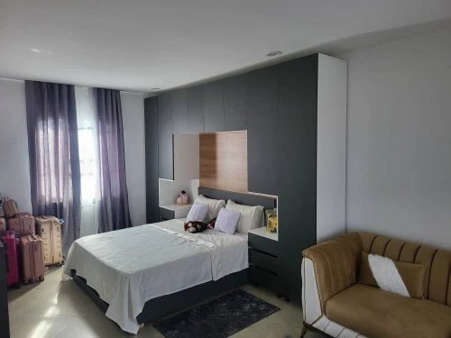 chambre a coucher luxe en MDF et high gloss