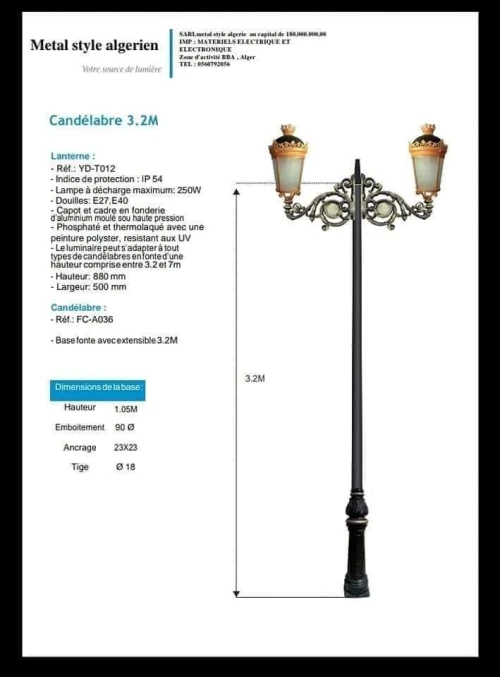 Fabrication des candelabre