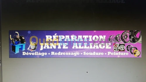 Réparation jante redressement peinture