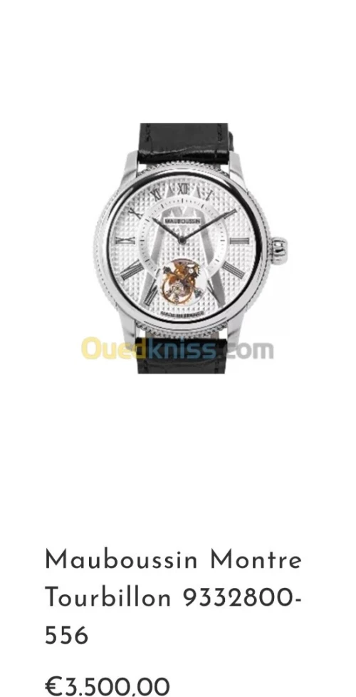 Mauboussin Montre Tourbillon 