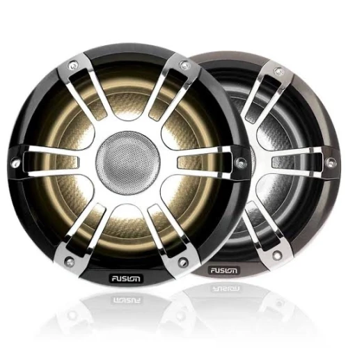Haut parleur marine FUSION SIGNATURE LED CRGBW 8,8 pouces 330w CHROME
