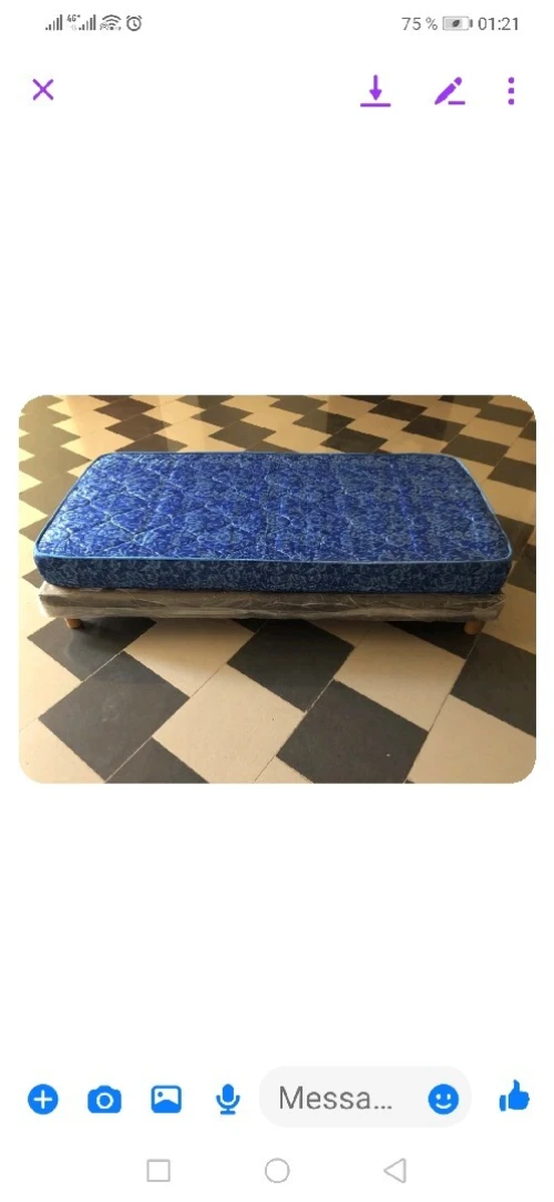 Vend lit avec matelas neuf