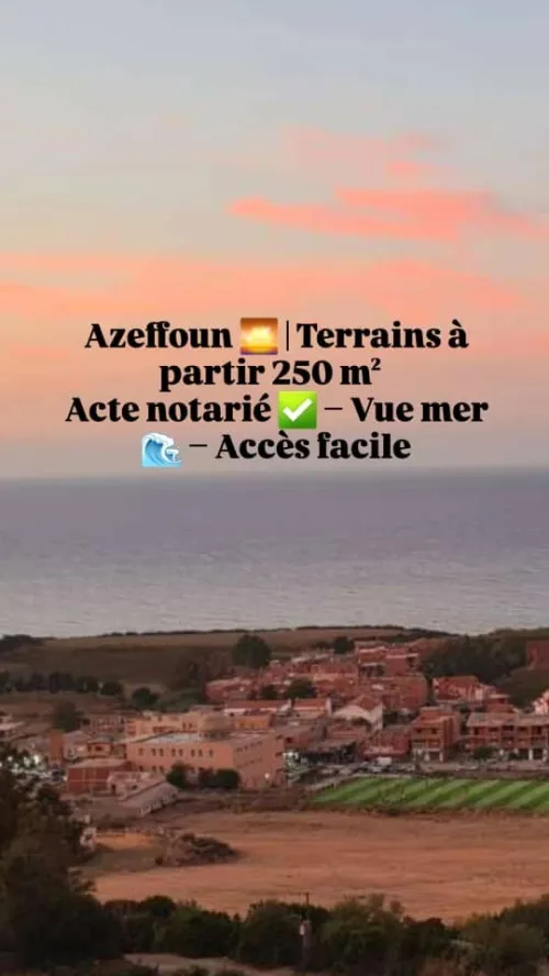 Vente Terrain Tizi Ouzou Azeffoun