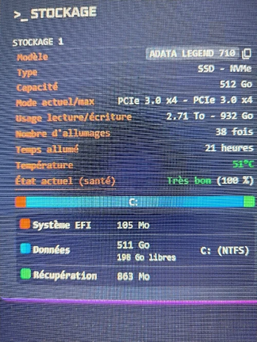 Pc gamer msi i3 14100F 16 go ddr4 3200 ssd nvme 500 go rtx 3050 6go