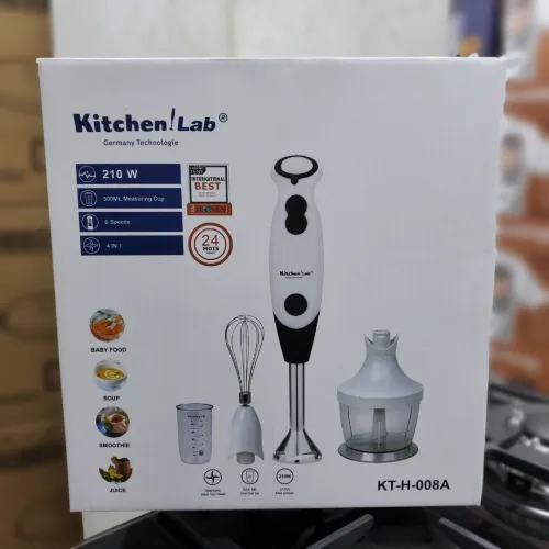Mixeur 4en1 inox KitchenLab 210W
