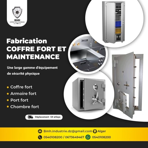 FABRICATION TOUS LES TYPES DE COFFRE FORT ET ARMOIRE BLINDÉE 