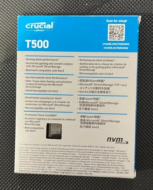 Crucial T500 PRO 1TB PCIe Gen 4 NVMe SSD -- PROMOTION