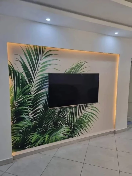 Impression sur bâche à coller sur le mur pour décoration 