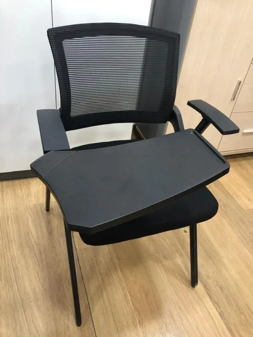 Chaise de Formation avec Tablette Rabattable en Filet Respirant + Porte-Gobelet ,,Pliable