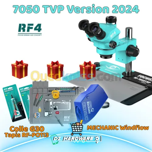 Microscope RF4 RF-7050TVP Version 2024 مجهر ثلاثي العينيات
